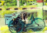 Man Sleeping on Bike